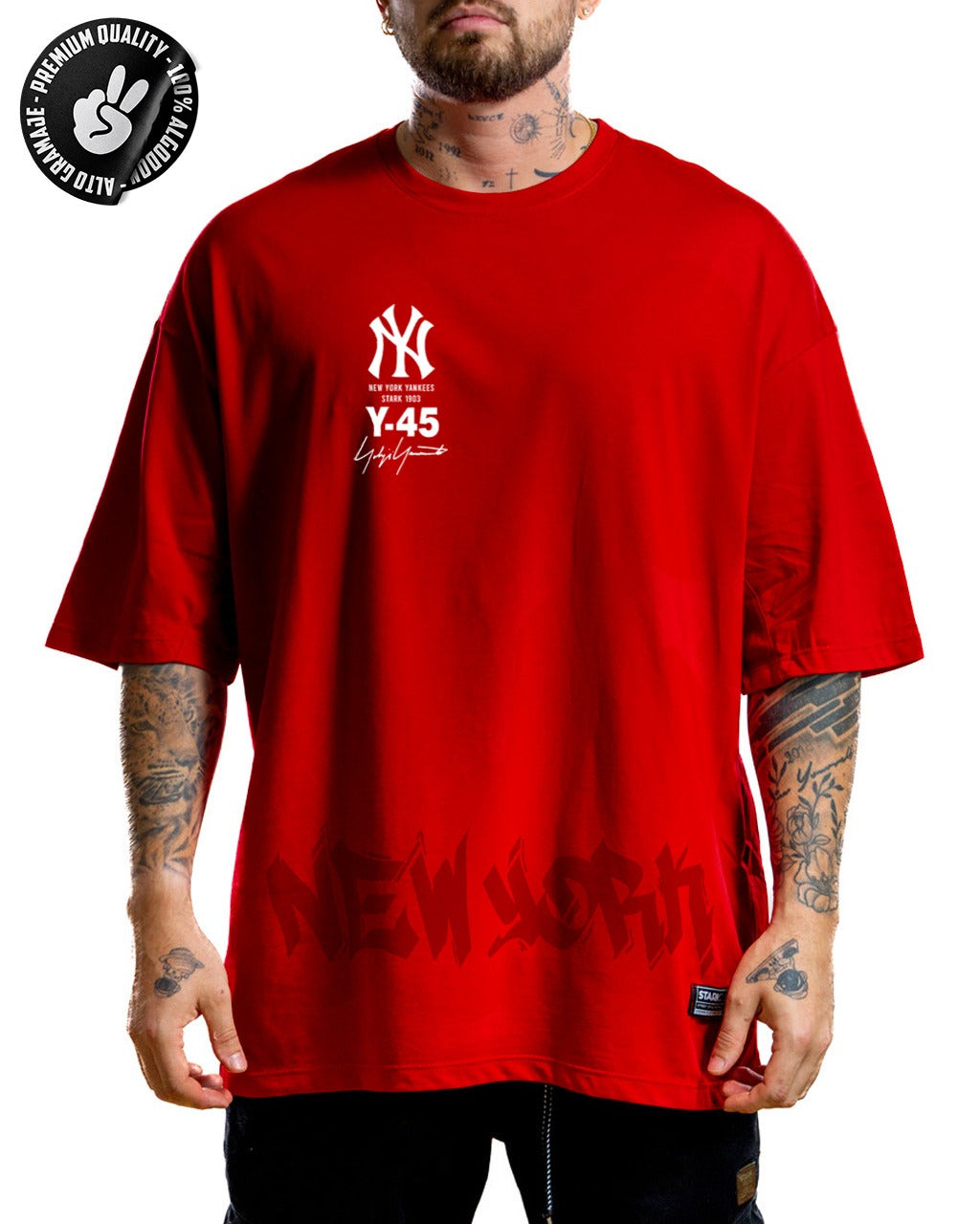 Oversize Roja Y-45 New York Alto Gramaje