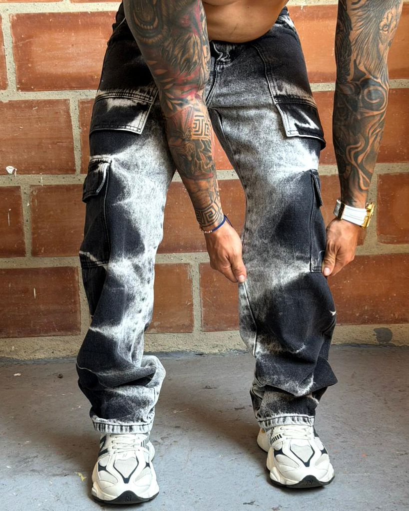 Jean Baggy carpintero 2 tonos