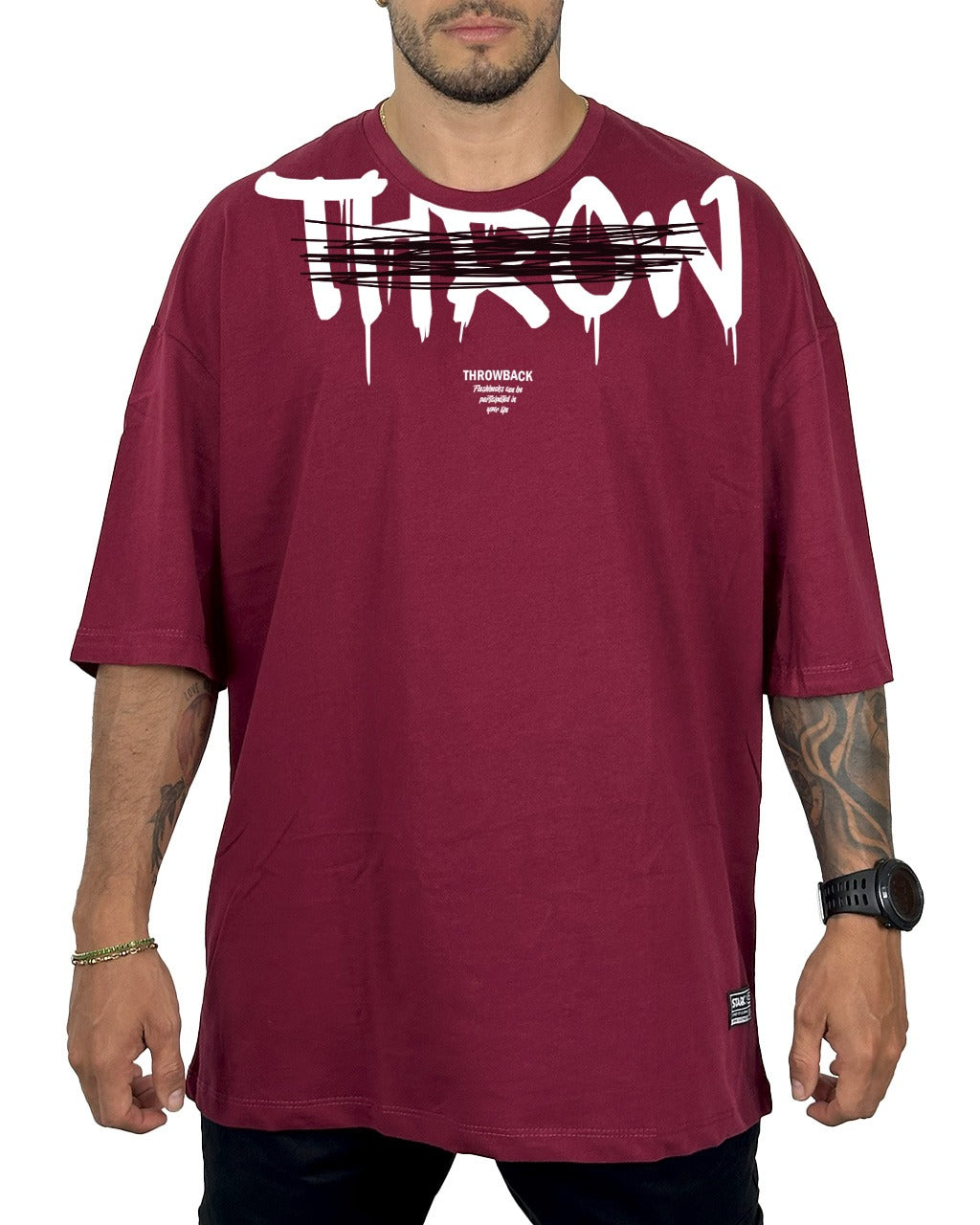 Oversize Throw Back Vino Tinto