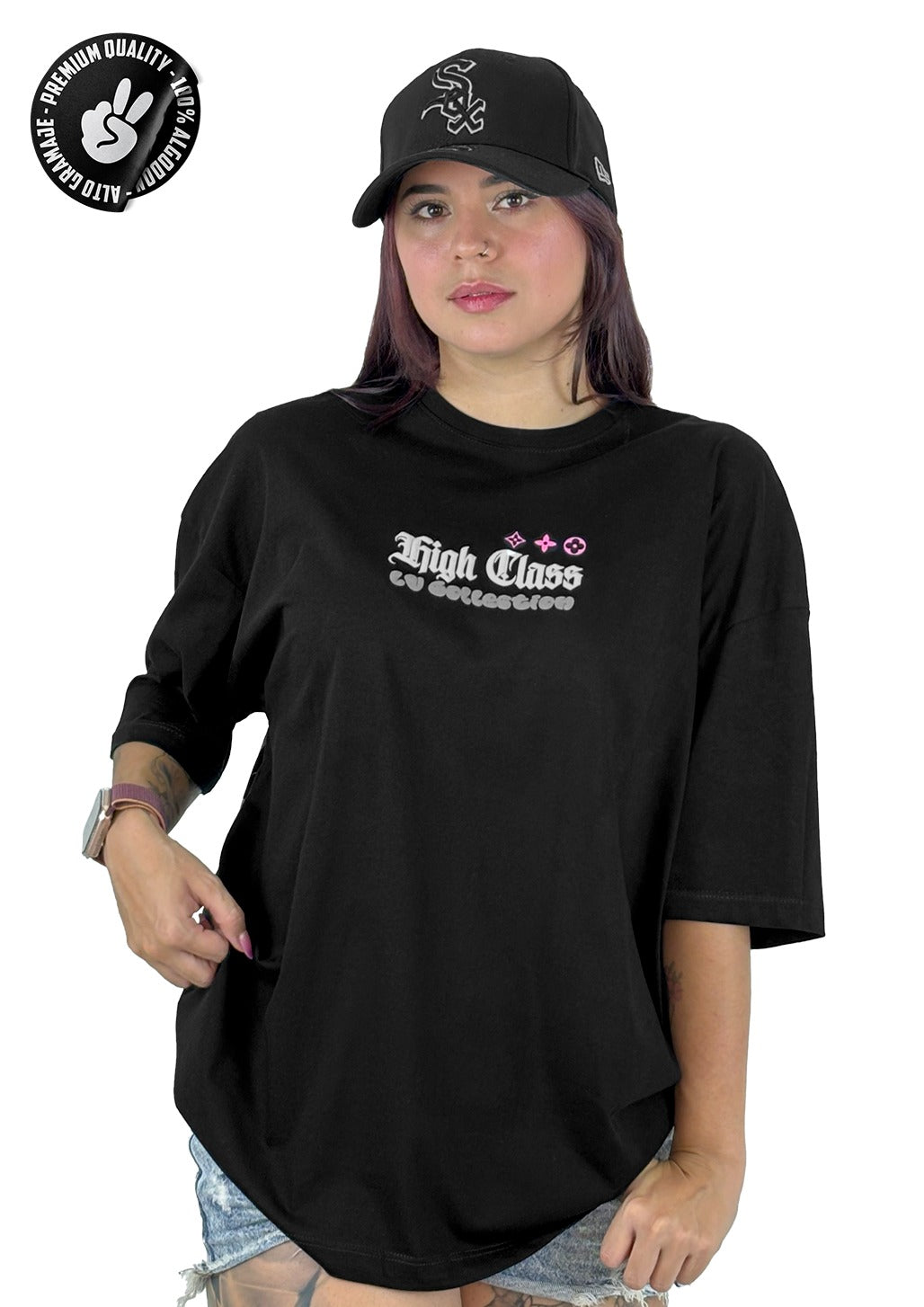 OVERSIZE NEGRA HIGH CLASS