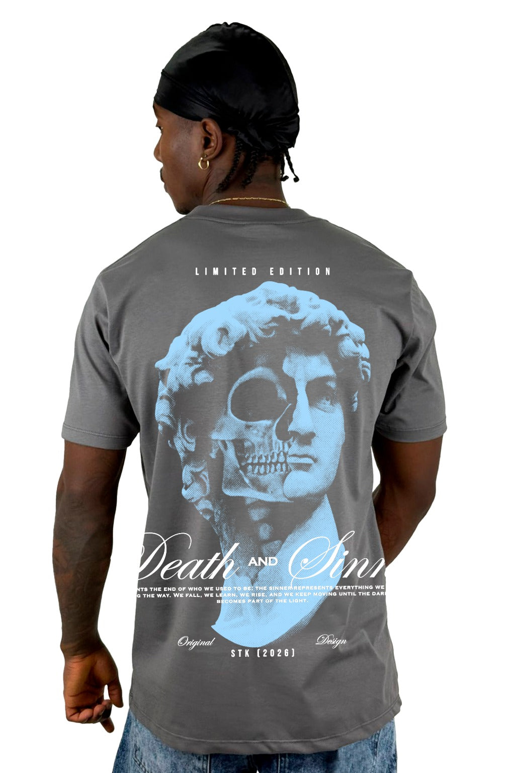 Camiseta Gris Death And Sinner Alto Gramaje