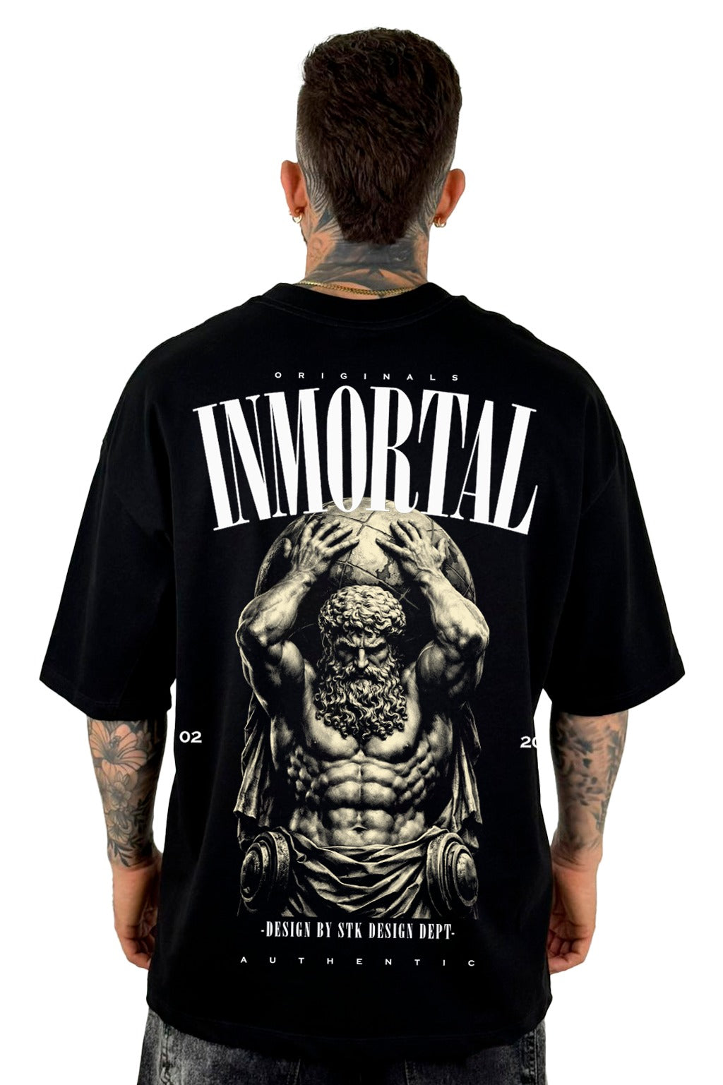 Oversize Negra INMORTAL 0220 Alto Gramaje