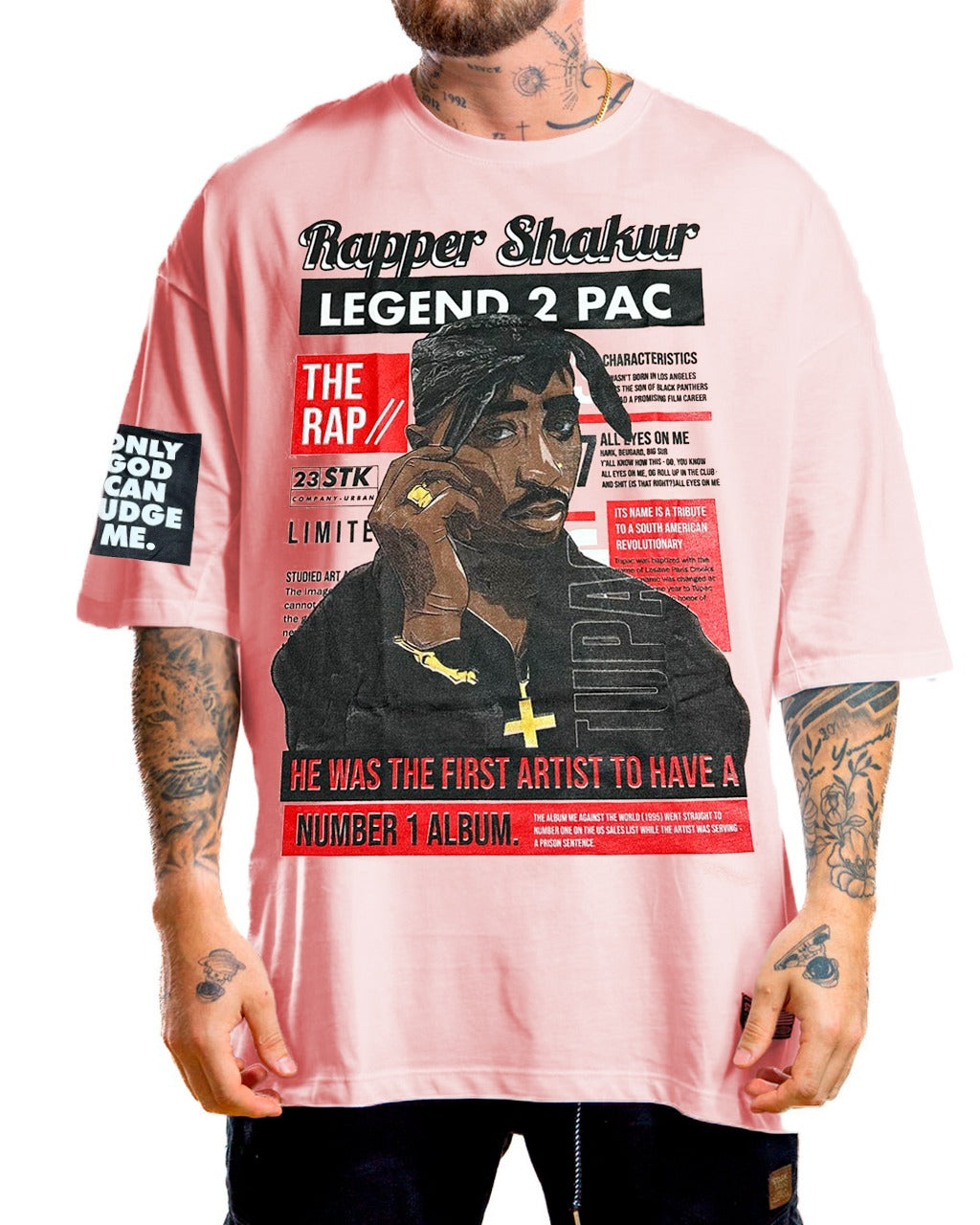 Oversize Rosada Legend 2PAC