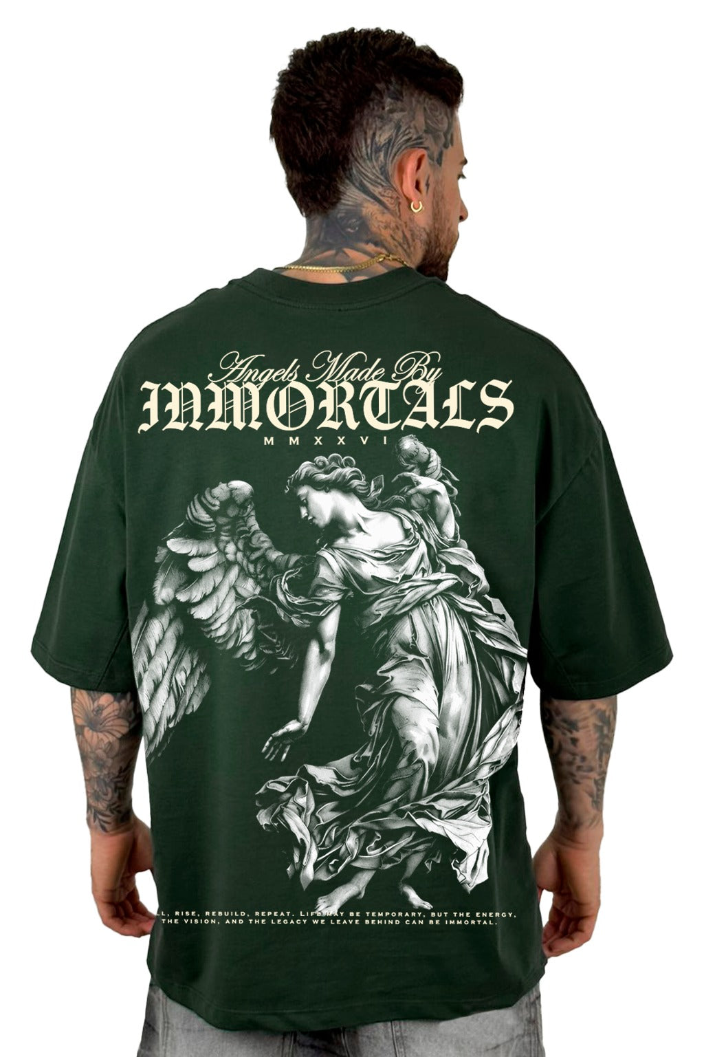 Oversize Verde Inmortals Angel Alto Gramaje