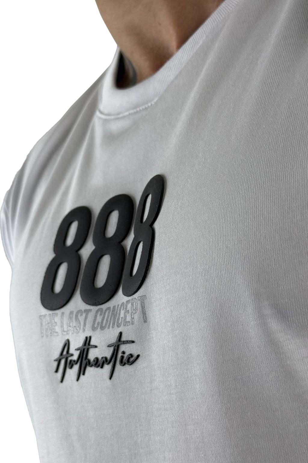 Camiseta blanca 888 angel alto gramaje