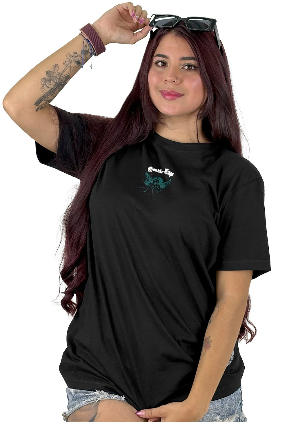 Camiseta negra dark angel