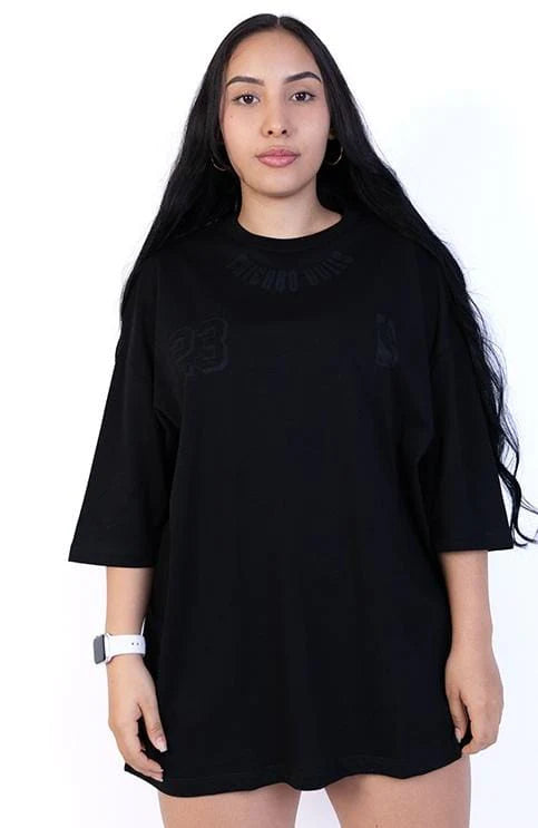 Oversize alto gramaje negra chicago bulls