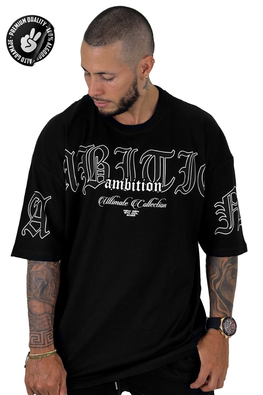 Oversize Negro Ambition alto gramaje