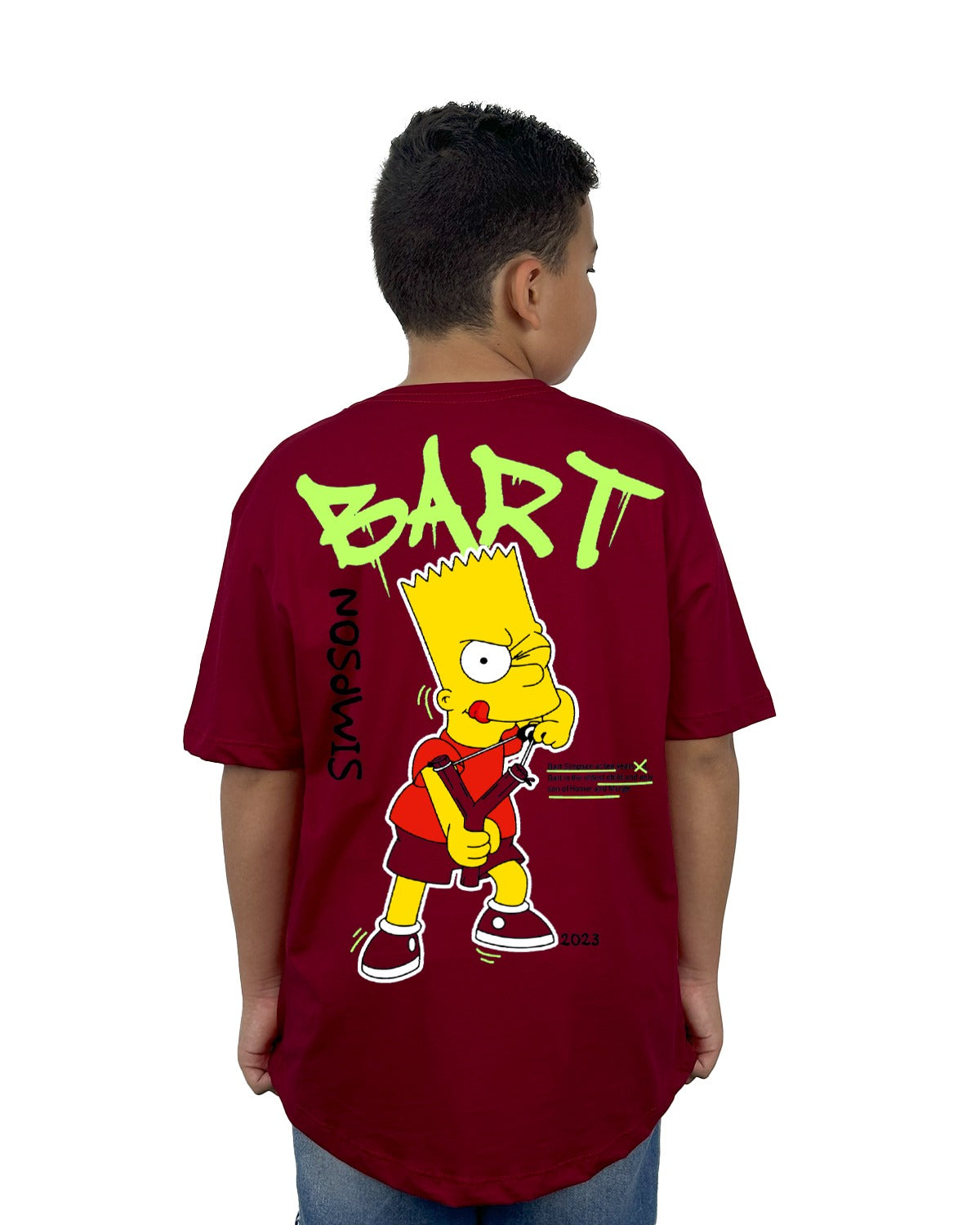 Oversize Niño Bart Vino Tinto