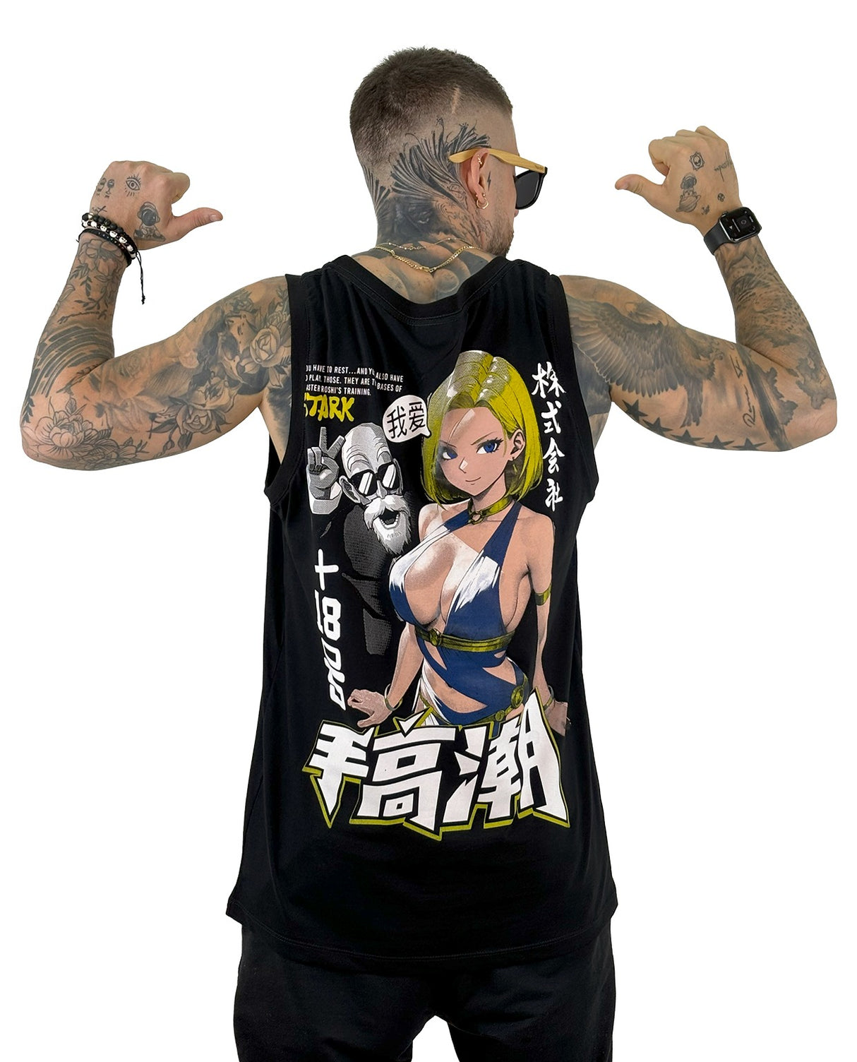 camisilla negra # 18