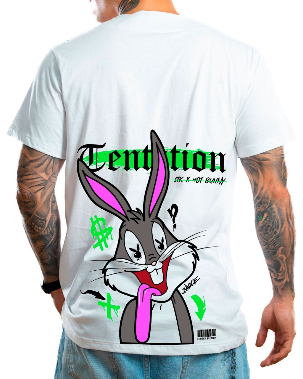 Camiseta Blanca PlayBoy Tentation