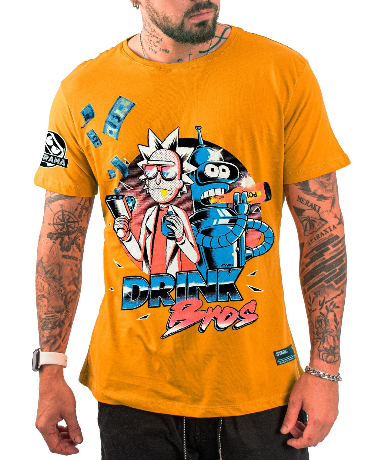 Camiseta Mostaza Rick And Bender