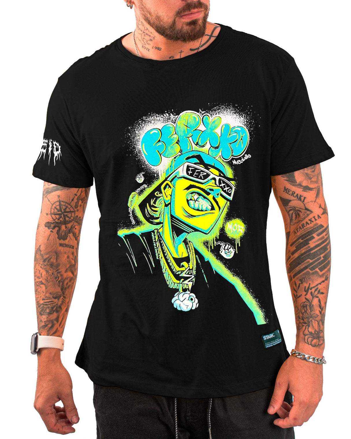 Camiseta Negra Ferxxo Neon