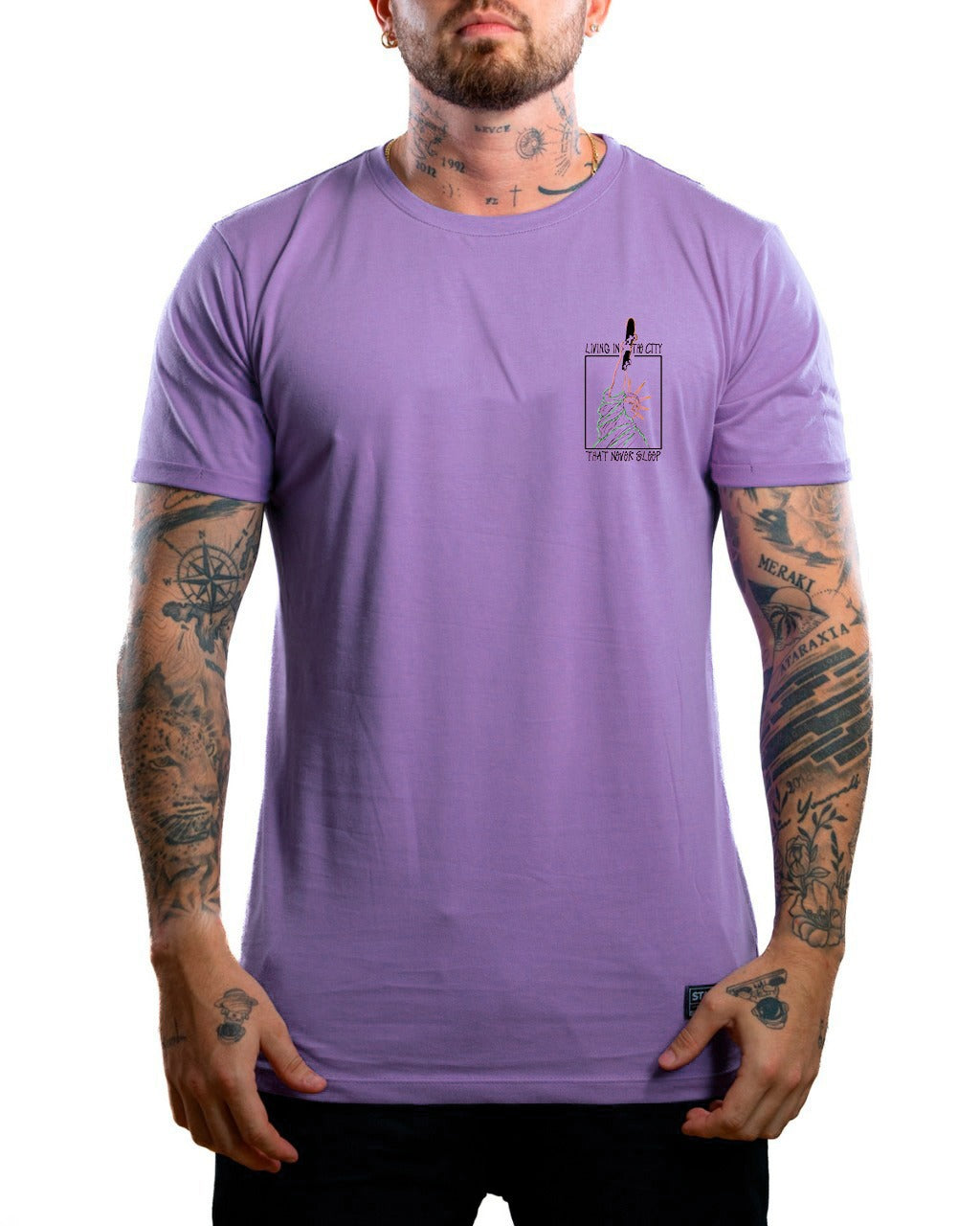 Camiseta Lila New York Streeth