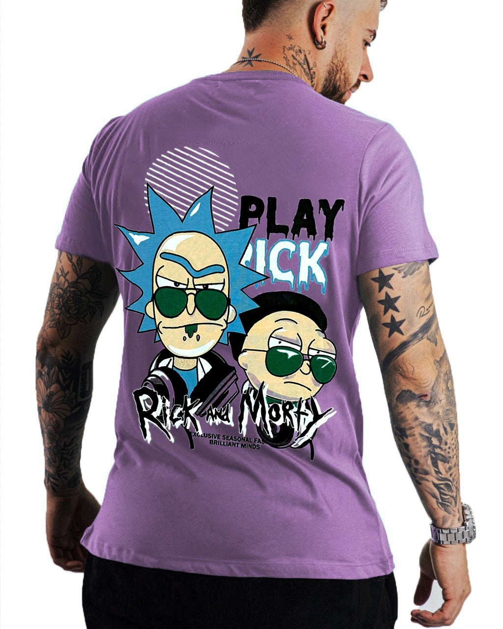 Camiseta Lila Rick And Morty