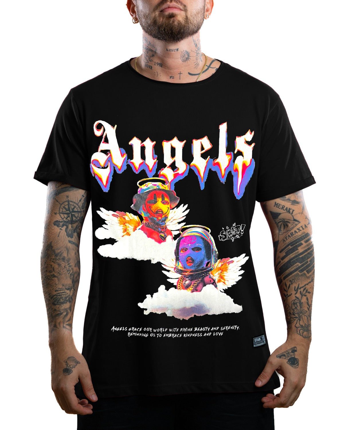 Camiseta Negra Angels Grace Our World