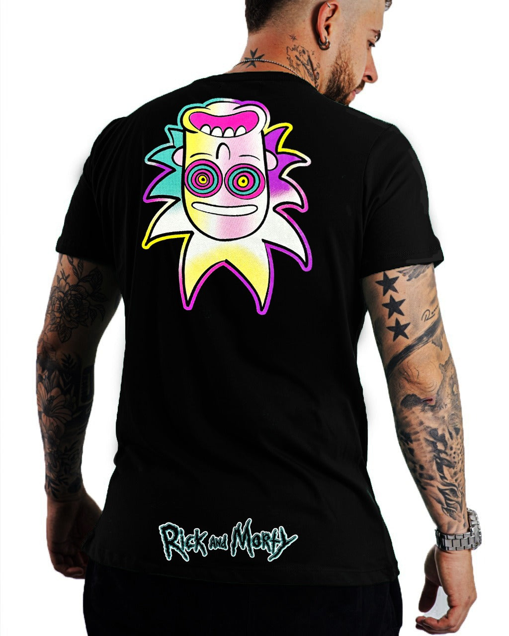 Camiseta Negra Rick And Morty