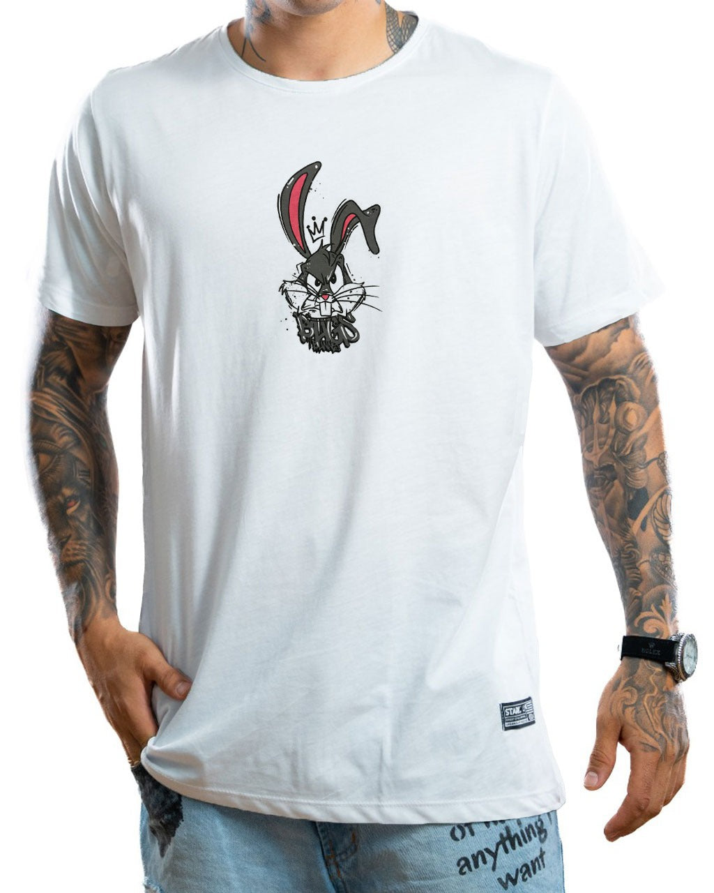 Camiseta Blanca Angry Bugs