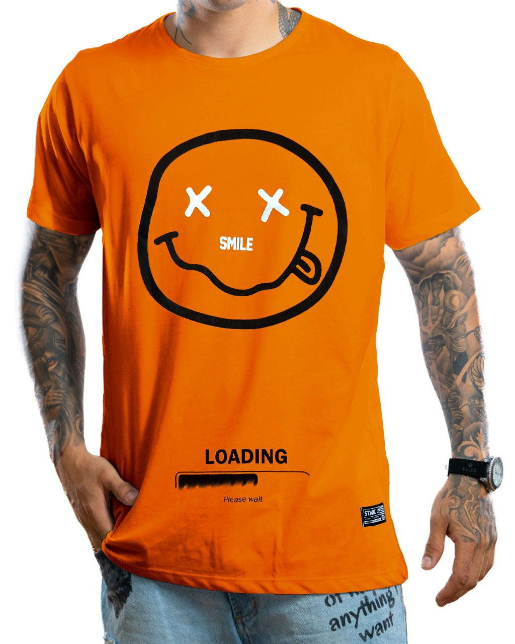Camiseta Naranja Smile