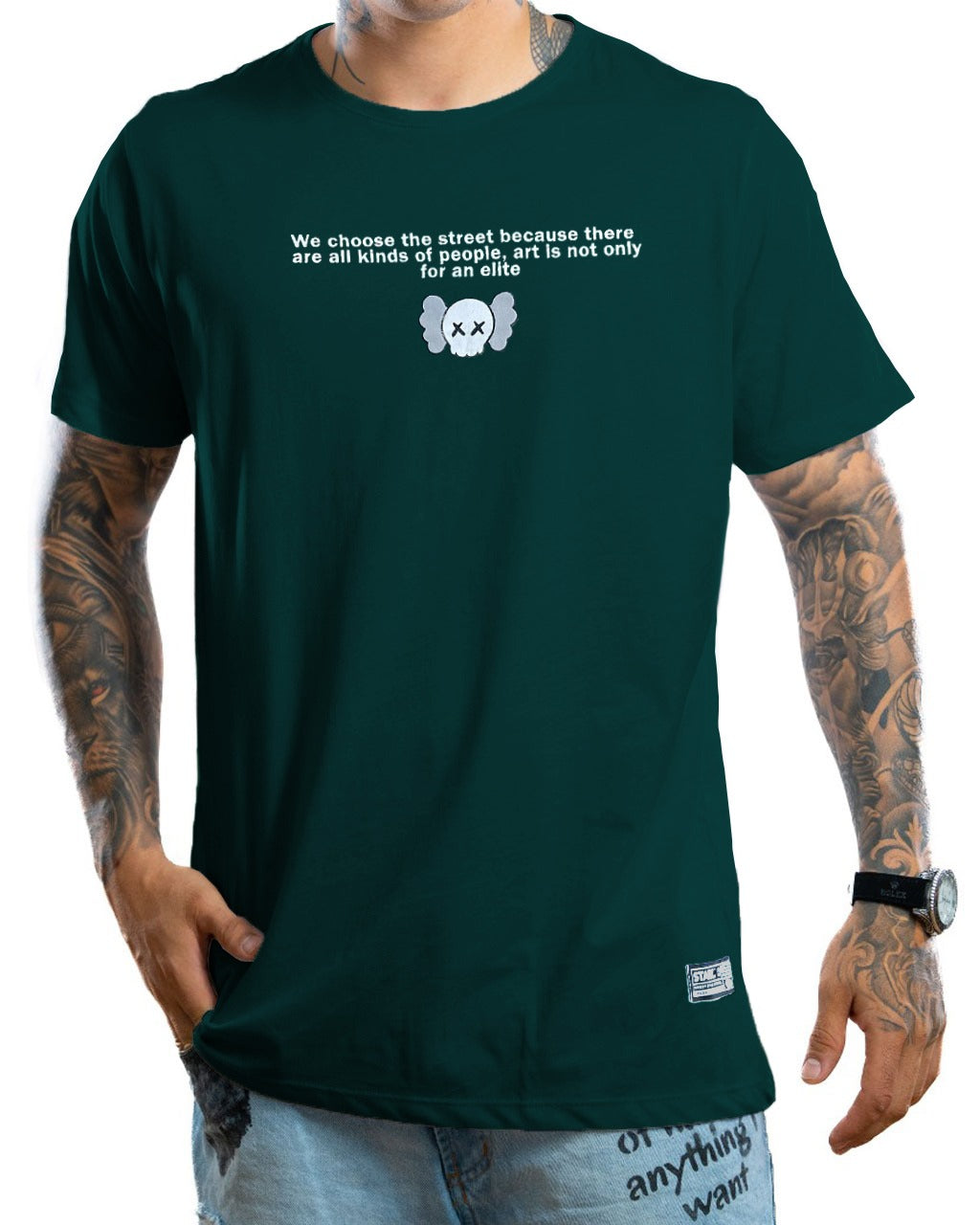 Camiseta Verde Kaws Robot