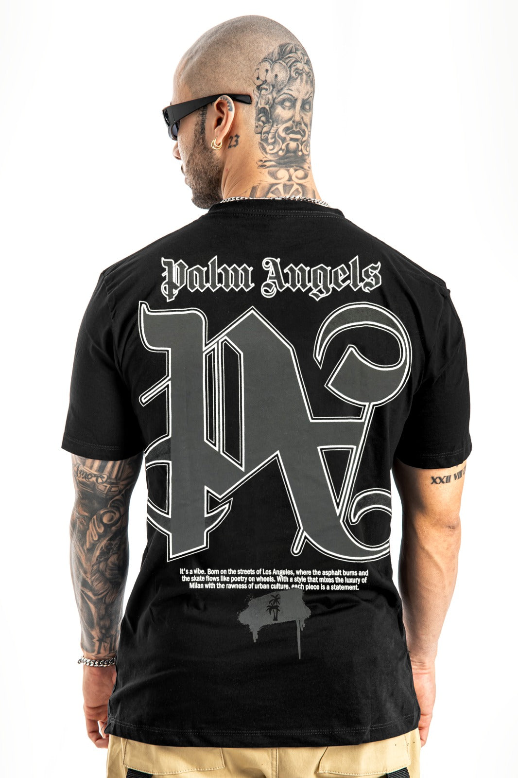 Camiseta Negra Palm Angels
