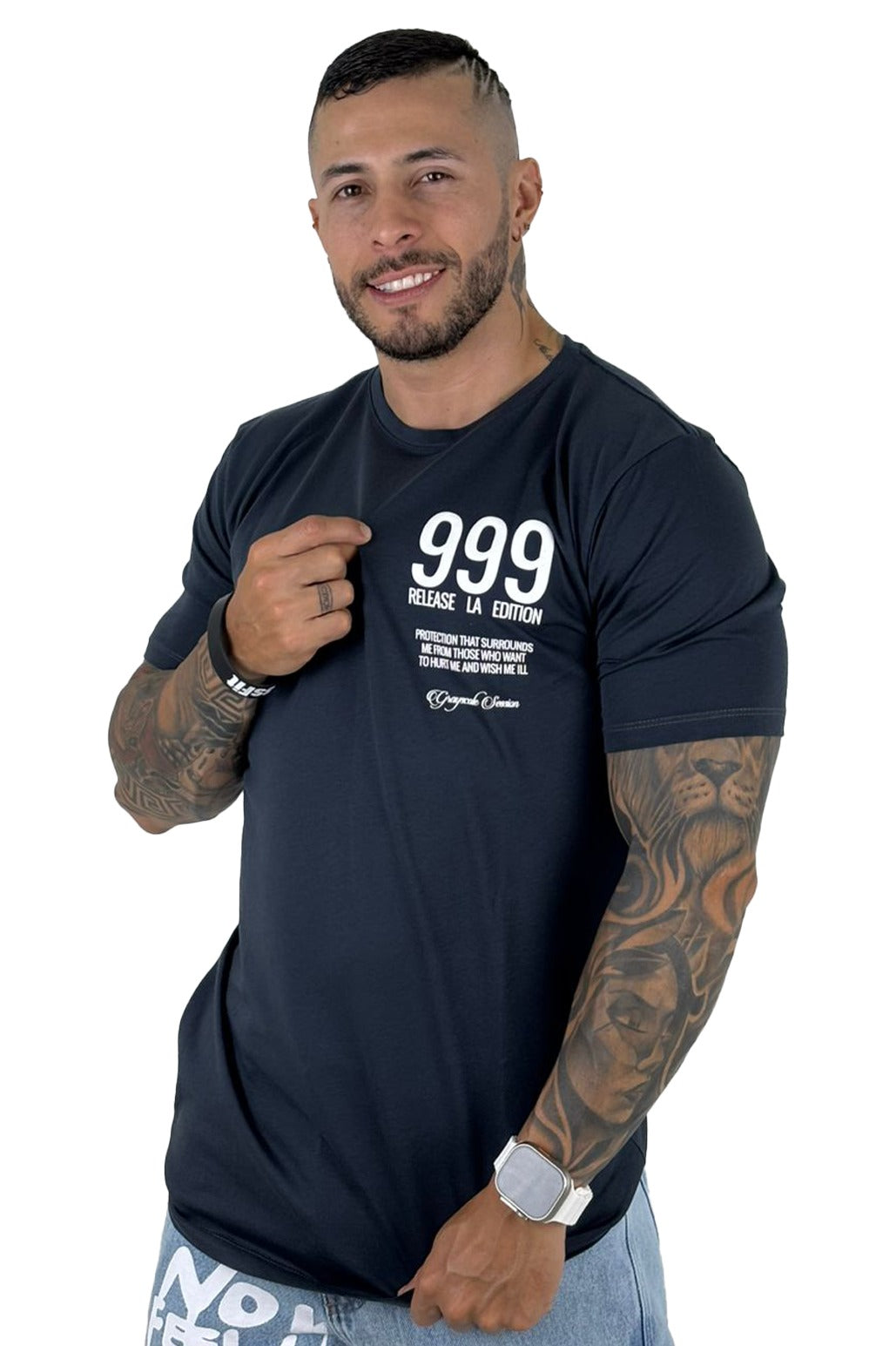 Camiseta Azul Acero 999