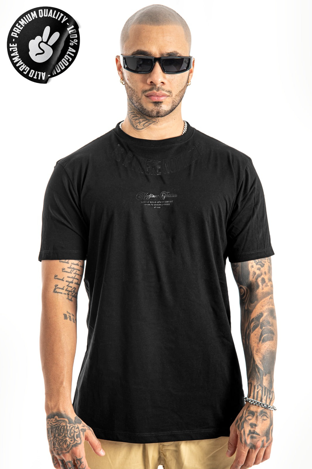 Camiseta Negra Nothere Alto Gramaje