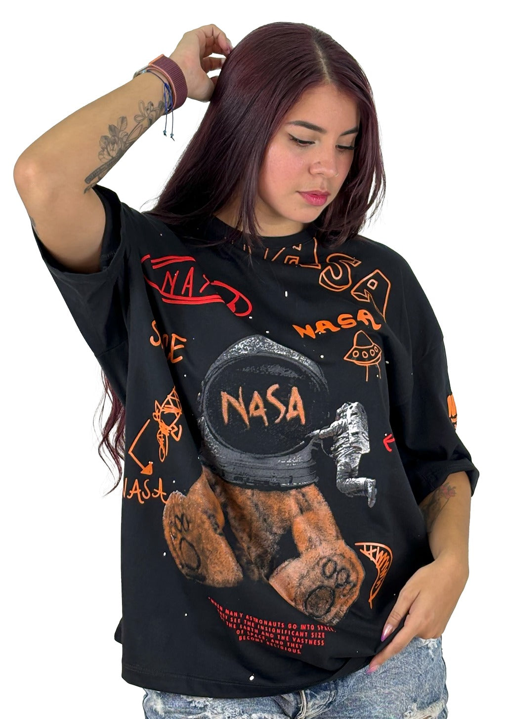 OVERSIZE NEGRA NASA