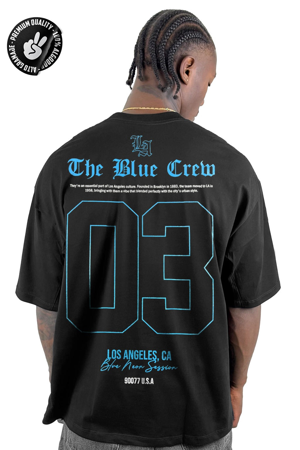 Oversize Negra LA 03 Alto Gramaje