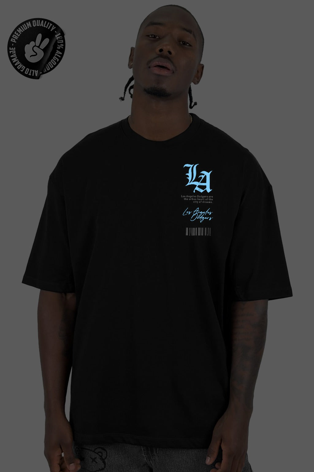 Oversize Negra LA 03 Alto Gramaje