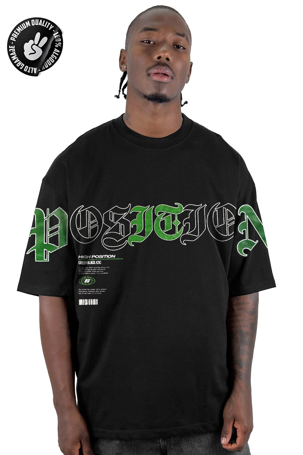 Oversize Negra Position Alto Gramaje