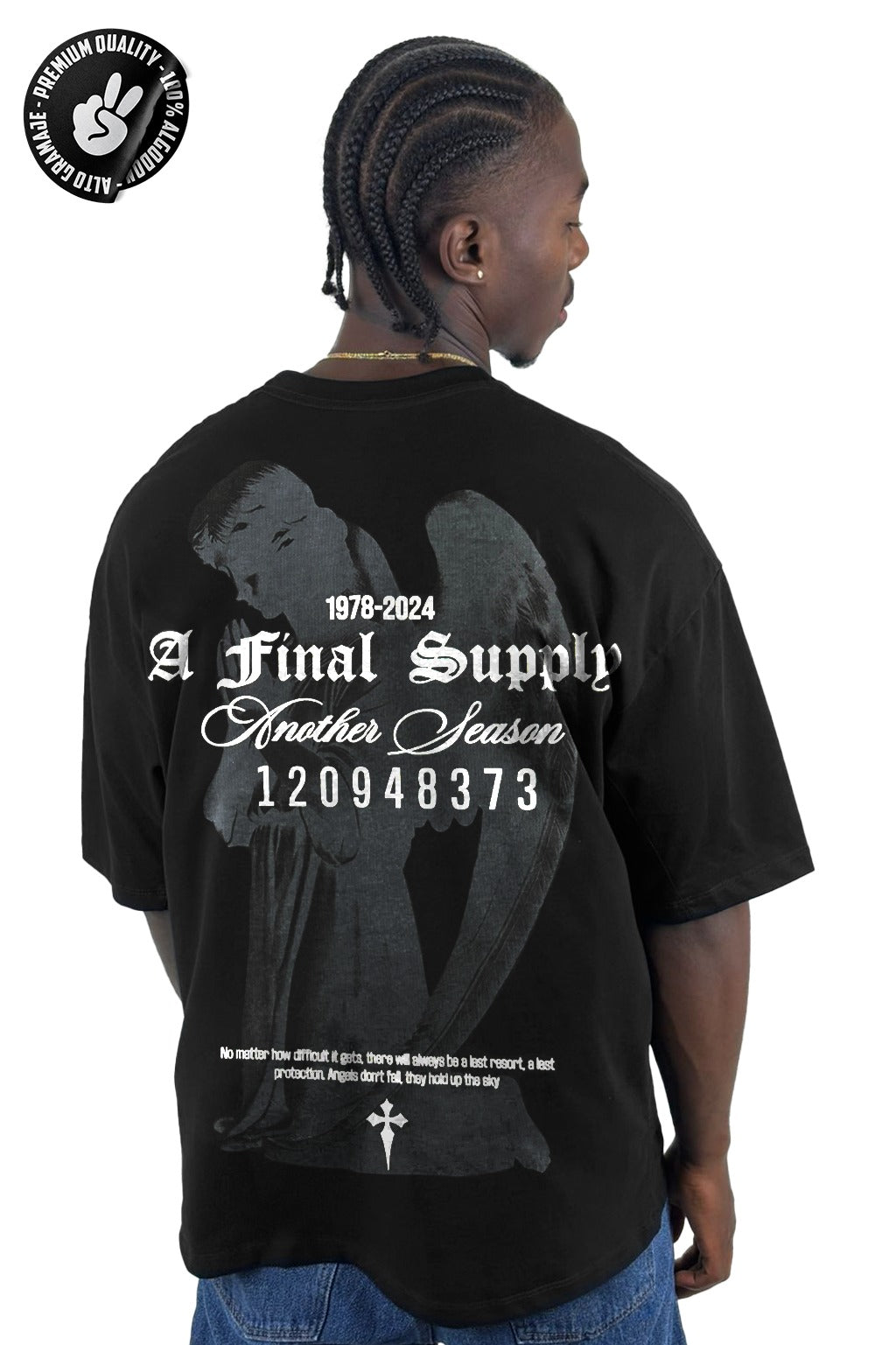 Oversize Negro Final Supply Alto Gramaje