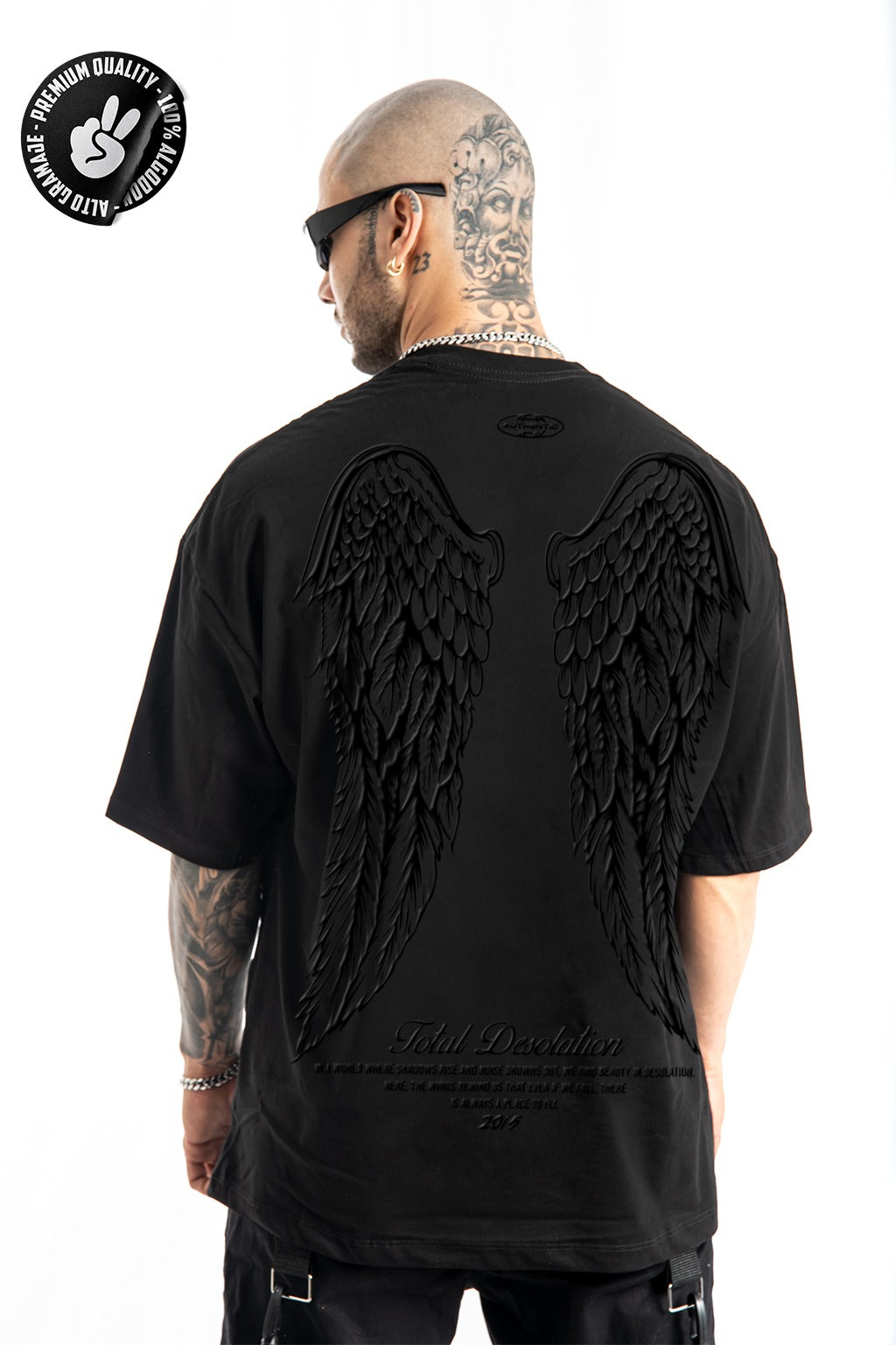 Oversize Negra Desolation Alto Gramaje