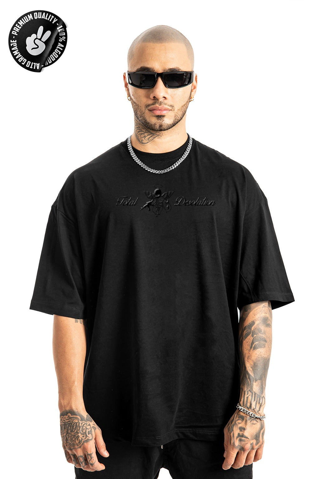 Oversize Negra Desolation Alto Gramaje