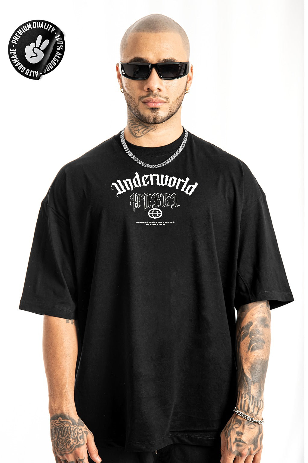 Oversize Negra Underworld Alto Gramaje