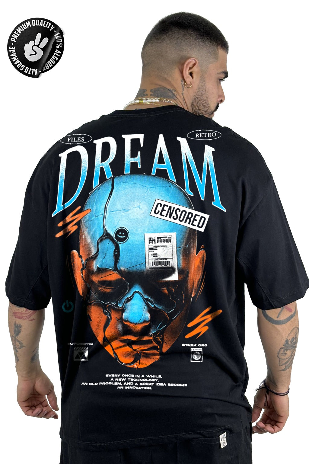 Oversize Negra Dream Alto Gramaje