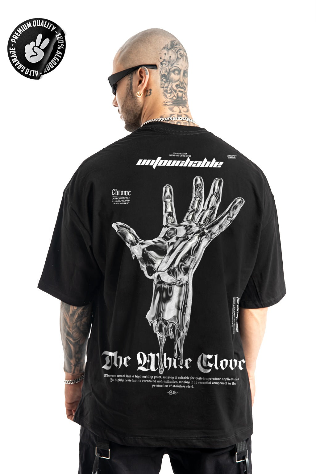 Oversize Negra Untou Chable Alto Gramaje