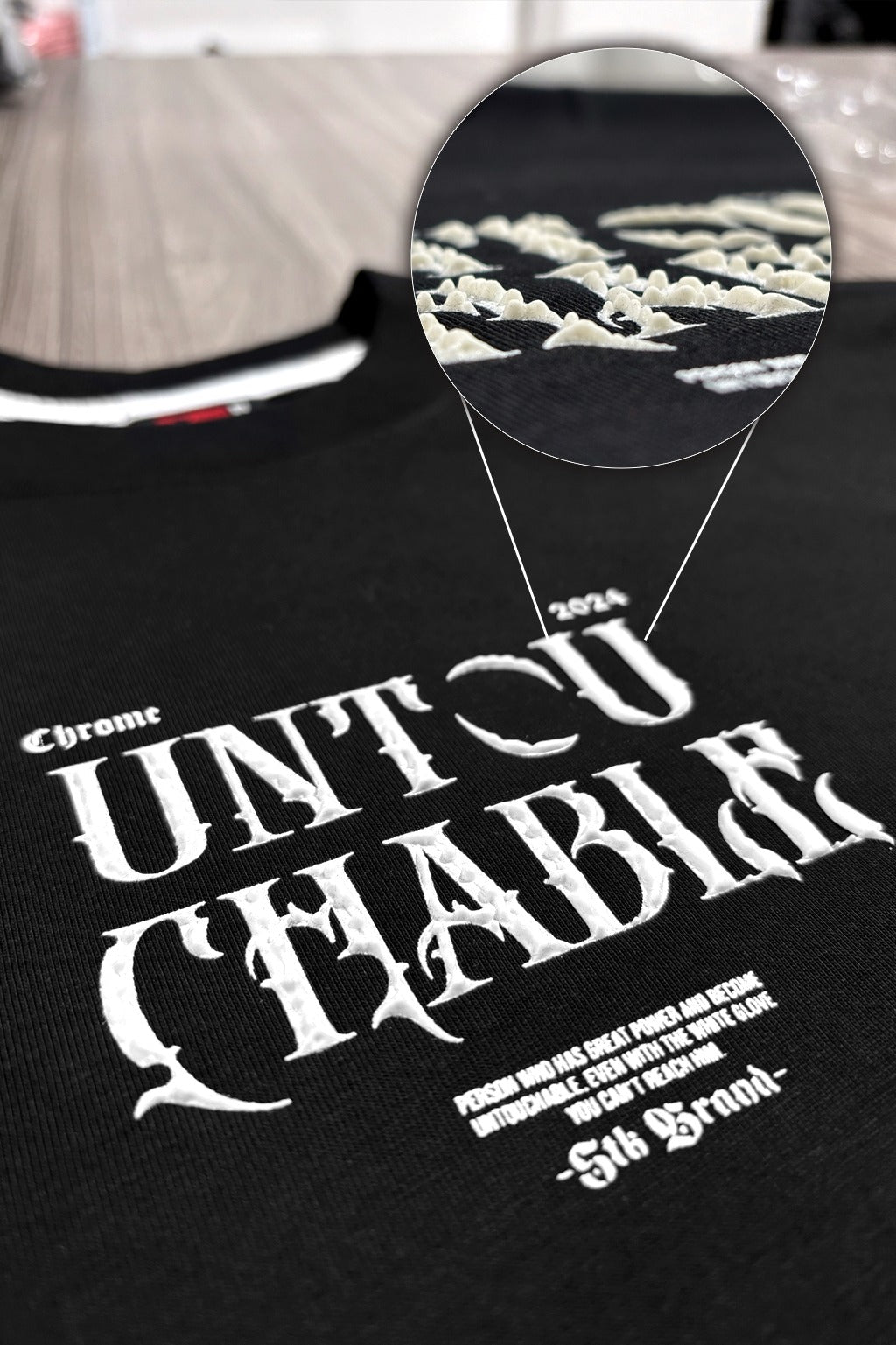 Oversize Negra Untou Chable Alto Gramaje