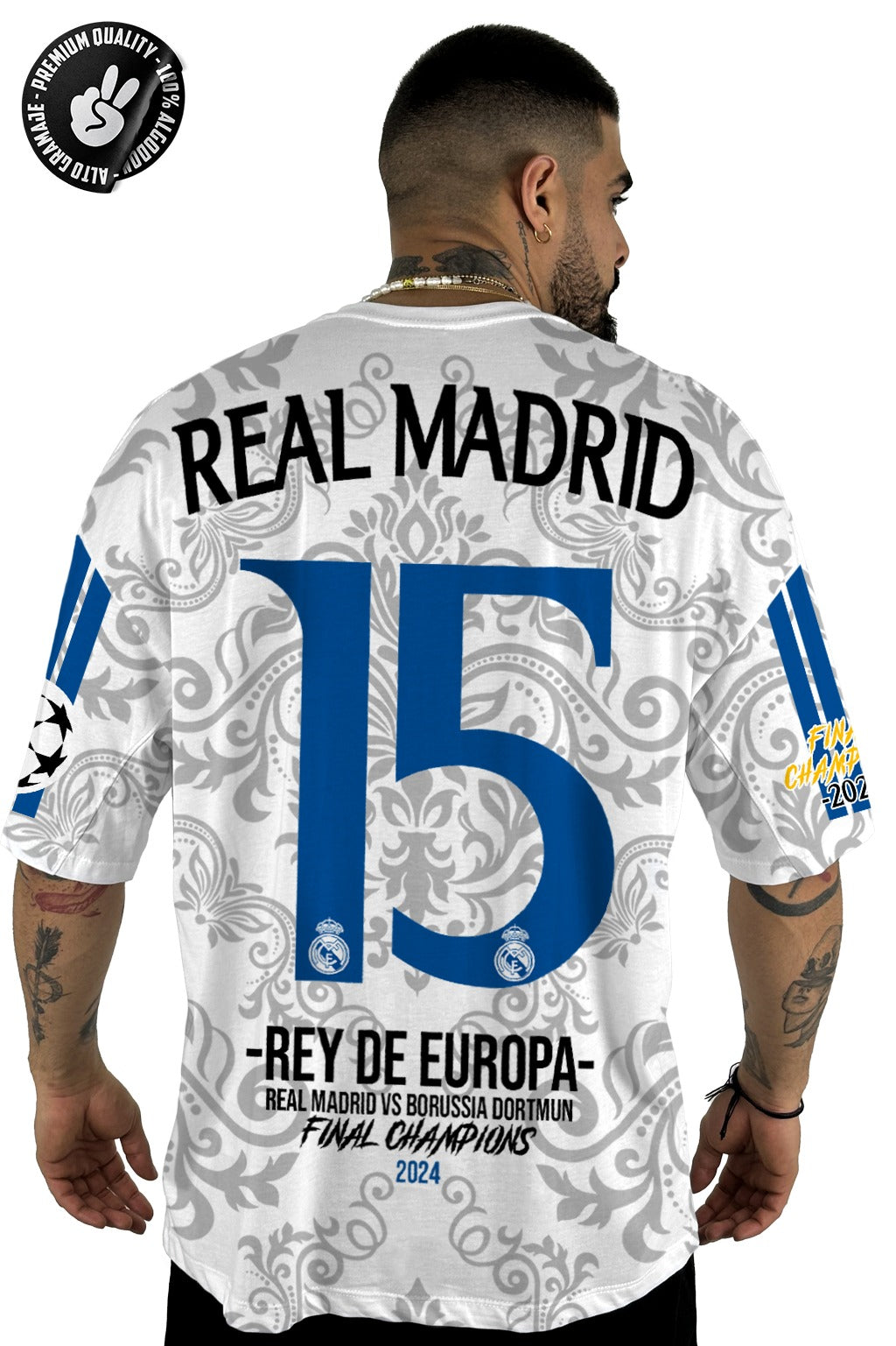 Oversize Real Madrid 15 Alto gramaje Original