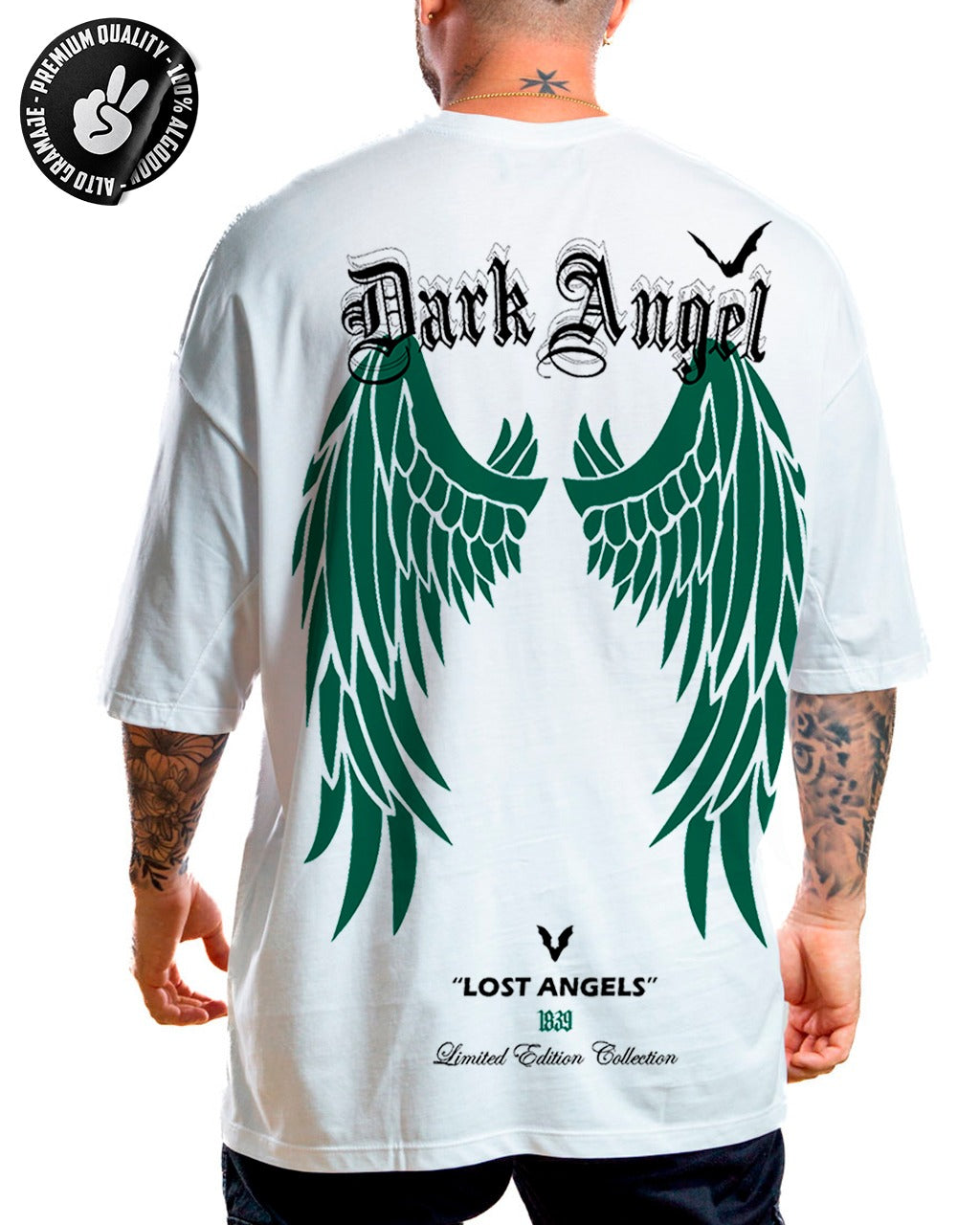 Oversize Blanca Dark Angel Alto Gramaje
