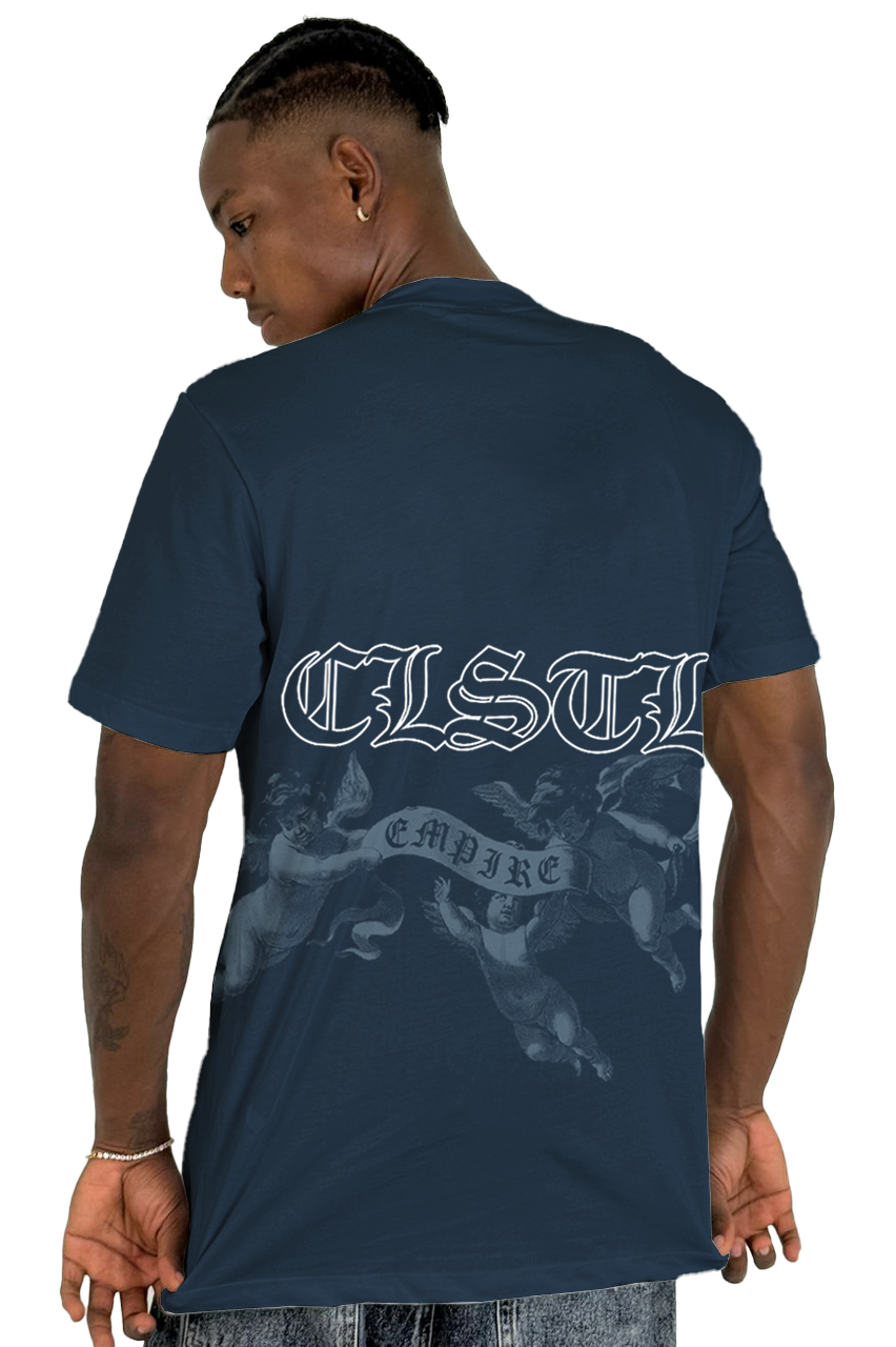 Camiseta Azul Oscuro Celestials Alto Gramaje