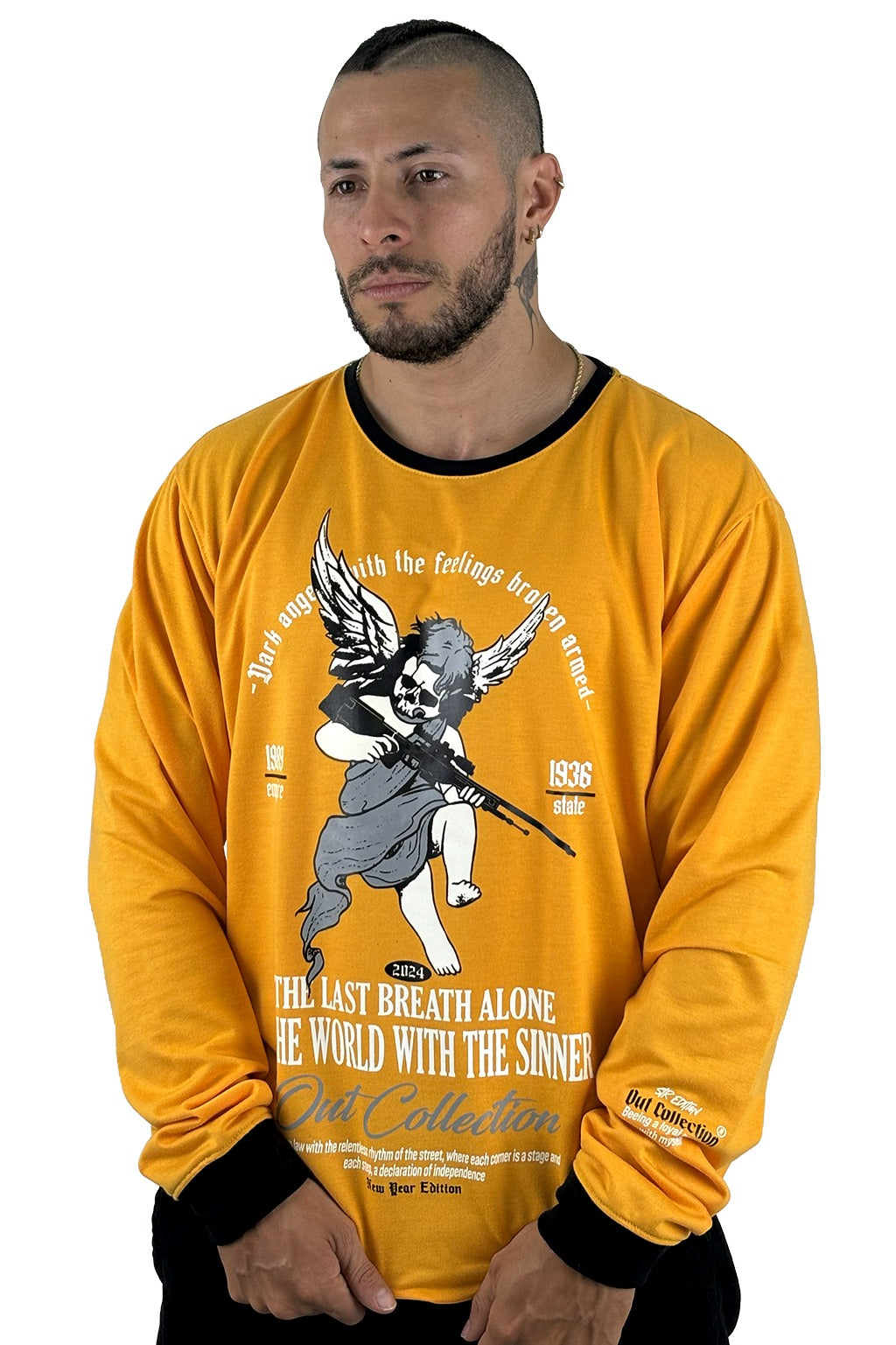 Buzo Mostaza Angel 1989