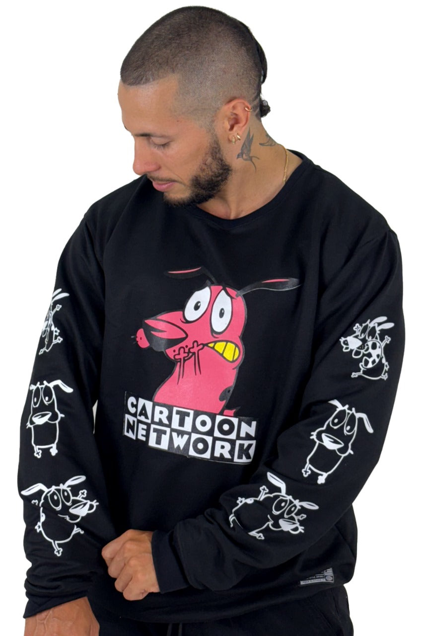 Buzo Negro Coraje Cartoon