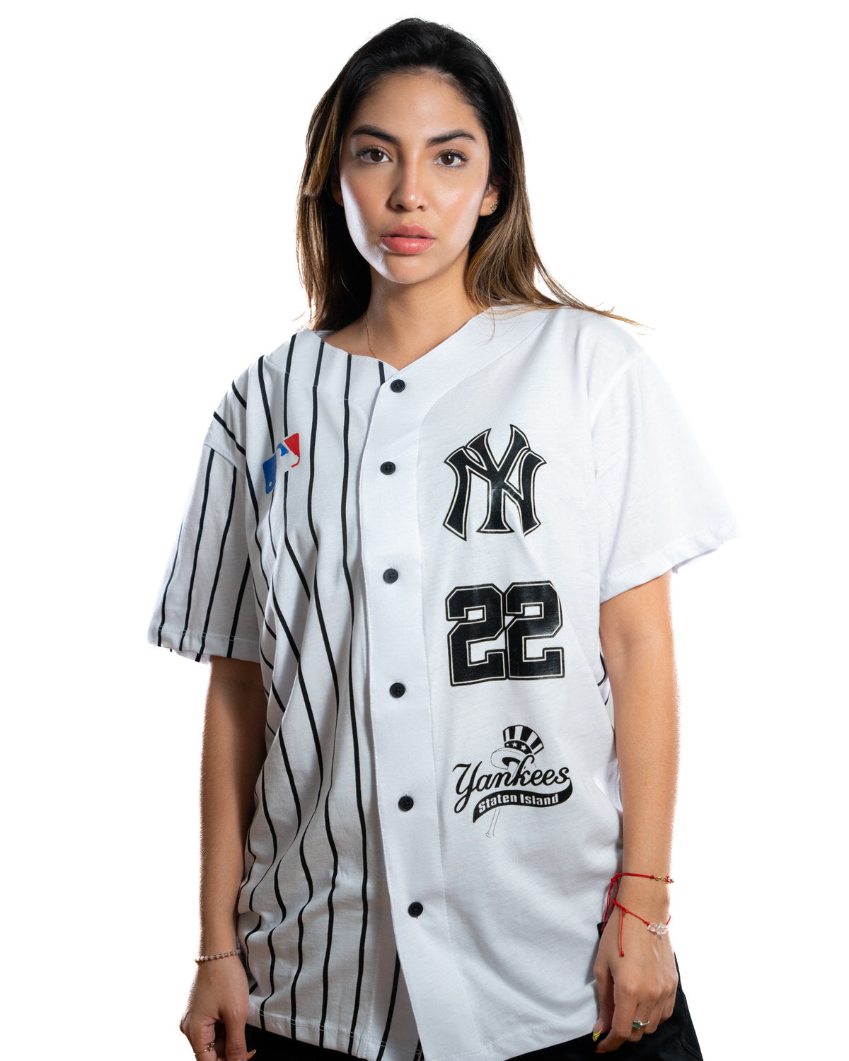 Beisbolera blanca ny logos