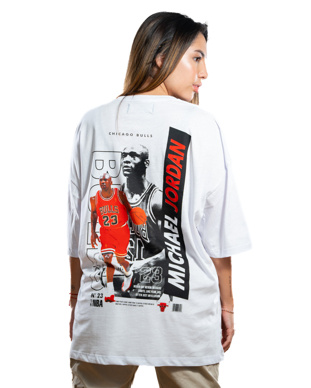 Oversize blanca Jrdan retro