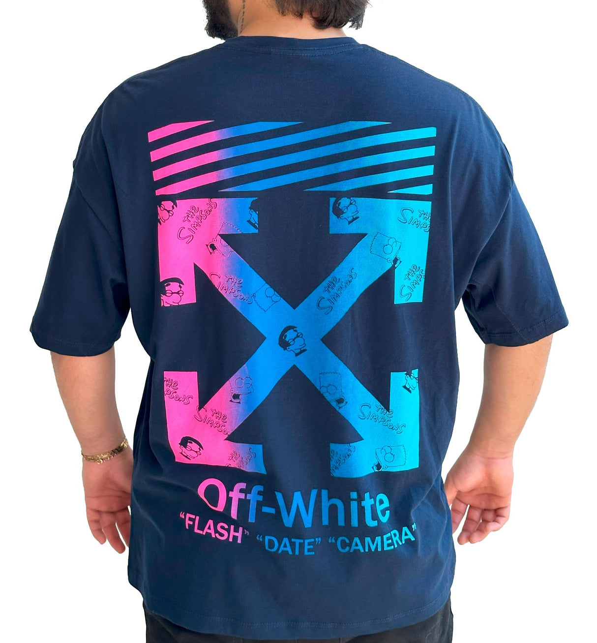 Oversize Navy Off Difuminado