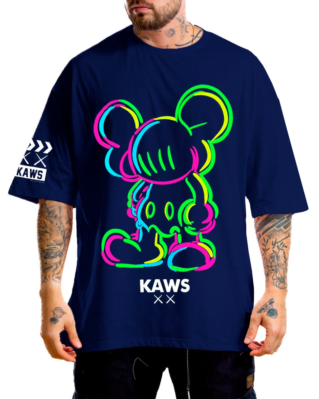Oversize Azul Turqui kaws xx