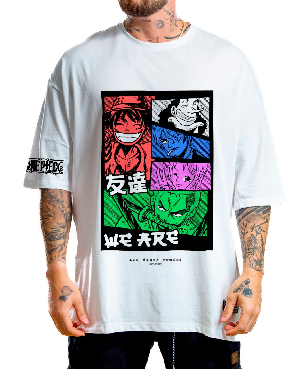 Oversize Blanca one piece collage