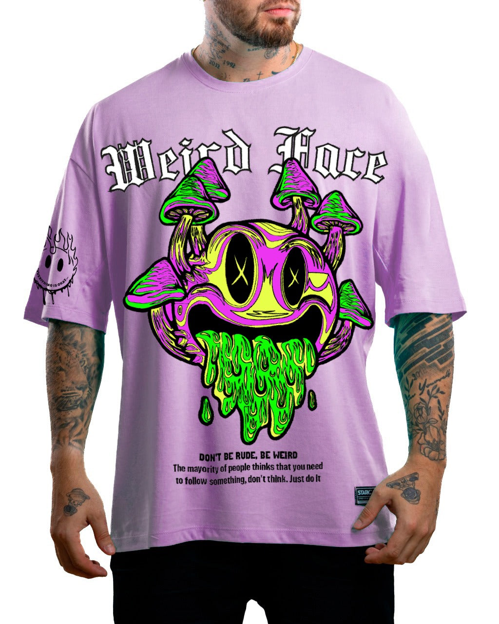 Oversize Lila Emoji Weird