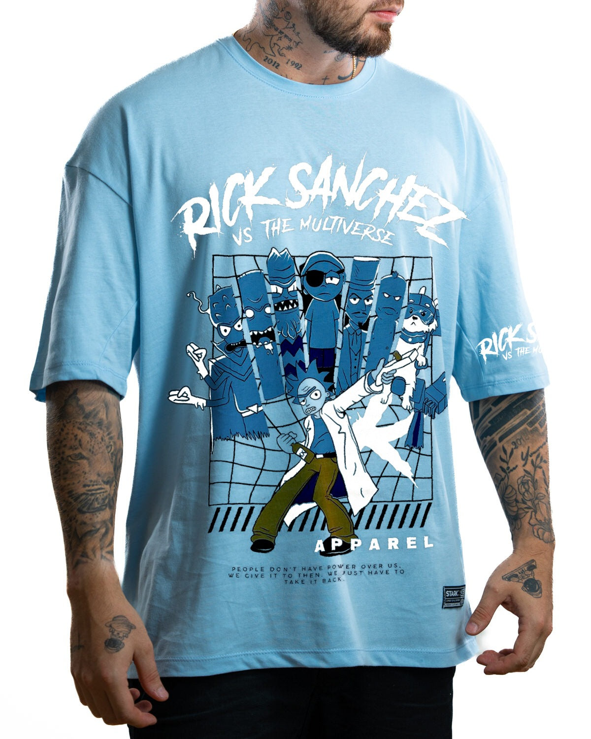 Oversize Azul Rick Sanchez Multiverse